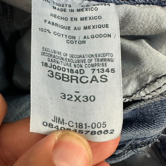 Wrangler Blueridge Men's Straight Leg Jeans 32X30 Classic Fit Blue Denim - Picture 4 of 5